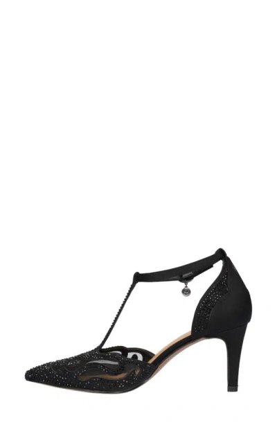 J. Reneé Lisha Rhinestone Pointed Toe Pump In Black