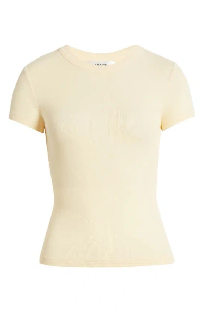Shop Frame Rib Baby Tee In Canary