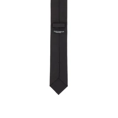 Shop Dolce & Gabbana Silk Tie In Black