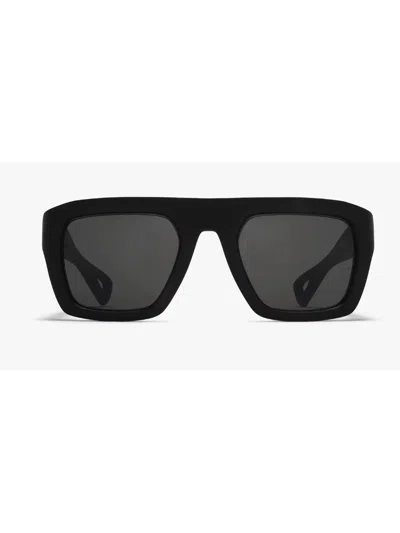 Shop Mykita Beach Sunglasses In _pitch Black Dark