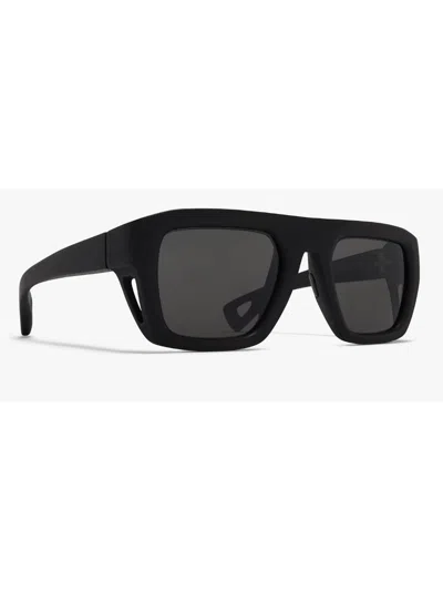 Shop Mykita Beach Sunglasses In _pitch Black Dark
