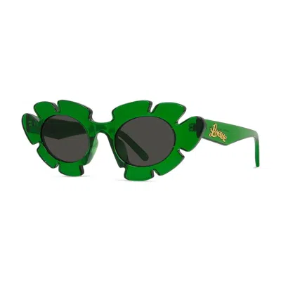 Shop Loewe Sunglasses In Verde/grigio
