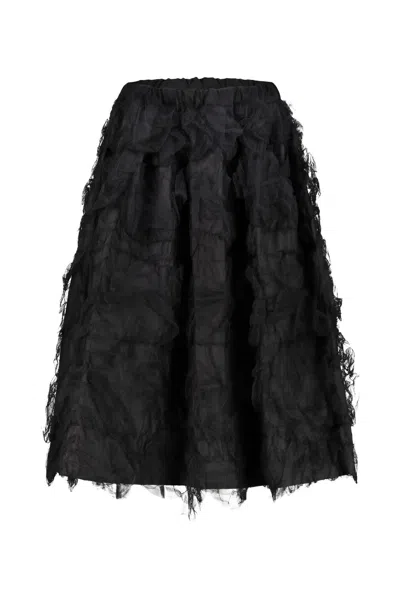 Shop Comme Des Garçons Tulle Skirt In Black