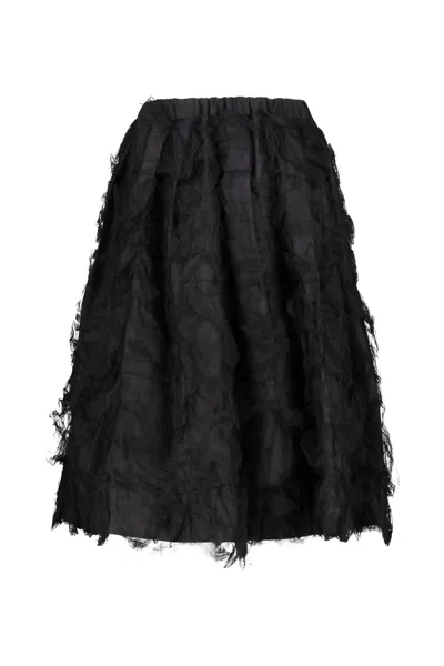 Shop Comme Des Garçons Tulle Skirt In Black
