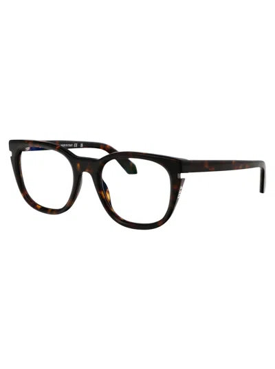 Shop Off-white Optical Style 51 Glasses In 6000 Havana