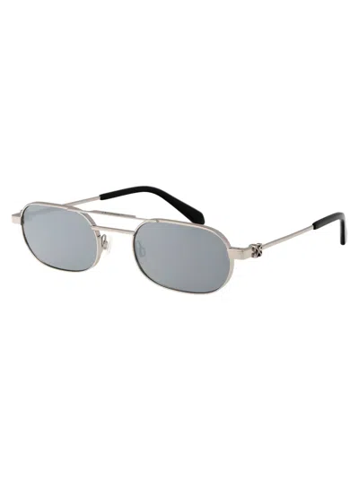 Shop Off-white Vaiden Sunglasses In 7272 Silver Silver