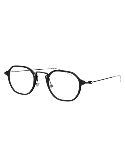 Shop Montblanc Mb0296o Glasses In 005 Black Black Transparent