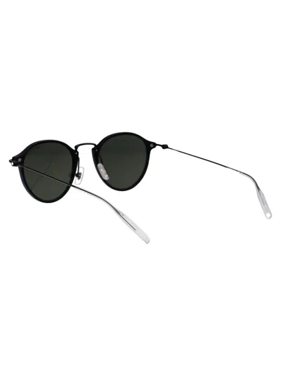 Shop Montblanc Mb0294s Sunglasses In 005 Black Black Grey