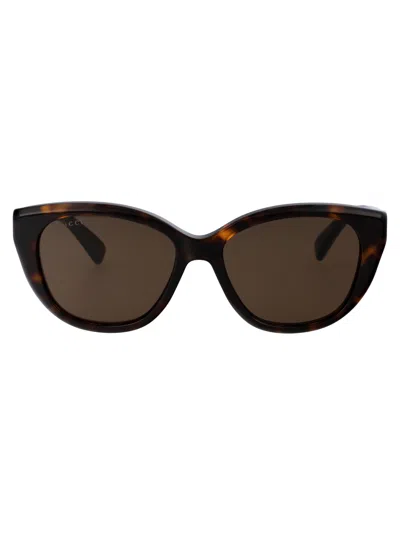 Shop Gucci Gg1588s Sunglasses In 002 Havana Havana Brown