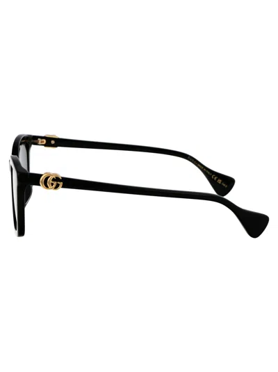 Shop Gucci Gg1596sk Sunglasses In 001 Black Black Grey