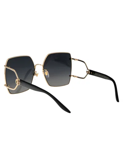 Shop Gucci Gg1564sa Sunglasses In 001 Gold Black Grey