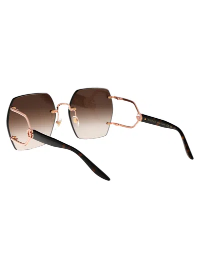 Shop Gucci Gg1562s Sunglasses In 002 Gold Havana Brown