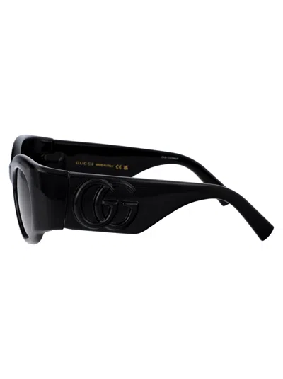 Shop Gucci Gg1544s Sunglasses In 001 Black Black Grey