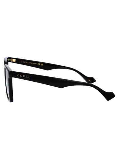 Shop Gucci Gg1540s Sunglasses In 001 Black Black Grey