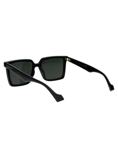 Shop Gucci Gg1540s Sunglasses In 001 Black Black Grey