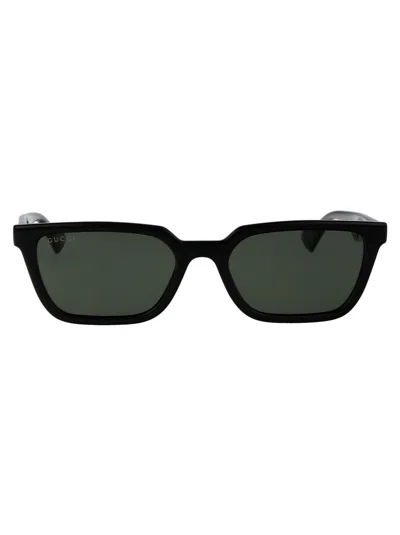 Shop Gucci Gg1539s Sunglasses In 001 Black Black Grey