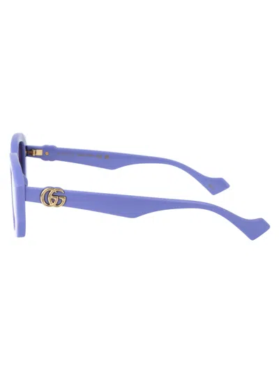 Shop Gucci Gg1535s Sunglasses In 004 Violet Violet Pink