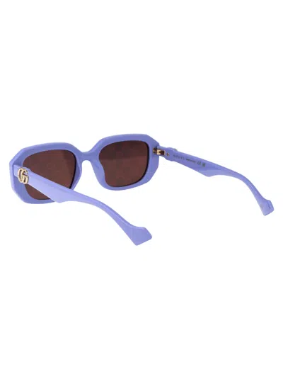 Shop Gucci Gg1535s Sunglasses In 004 Violet Violet Pink