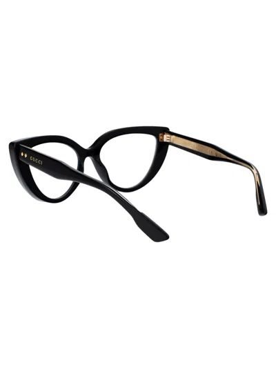 Shop Gucci Gg1530o Glasses In 001 Black Black Transparent