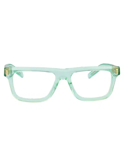 Shop Gucci Gg1525o Glasses In 004 Green Green Transparent