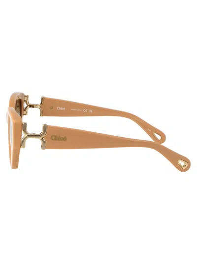 Shop Chloé Ch0235s Sunglasses In 004 Ivory Ivory Brown