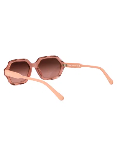 Shop Chloé Ch0227s Sunglasses In 003 Brown Pink Copper