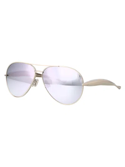 Shop Bottega Veneta Bv1305s Sunglasses In 003 Silver Silver Silver