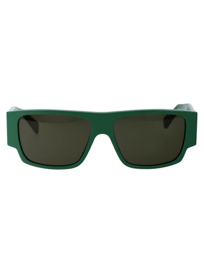 Shop Bottega Veneta Bv1286s Sunglasses In 003 Green Green Green