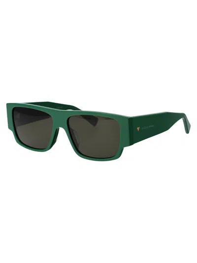 Shop Bottega Veneta Bv1286s Sunglasses In 003 Green Green Green