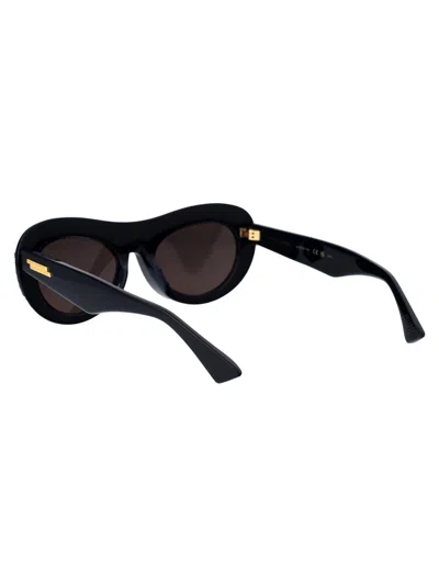 Shop Bottega Veneta Bv1284s Sunglasses In 001 Blue Blue Grey