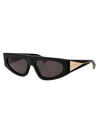 Shop Bottega Veneta Bv1277s Sunglasses In 001 Black Crystal Grey