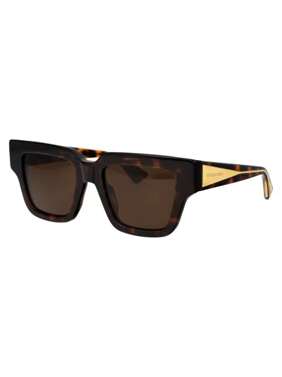 Shop Bottega Veneta Bv1276s Sunglasses In 002 Havana Crystal Brown