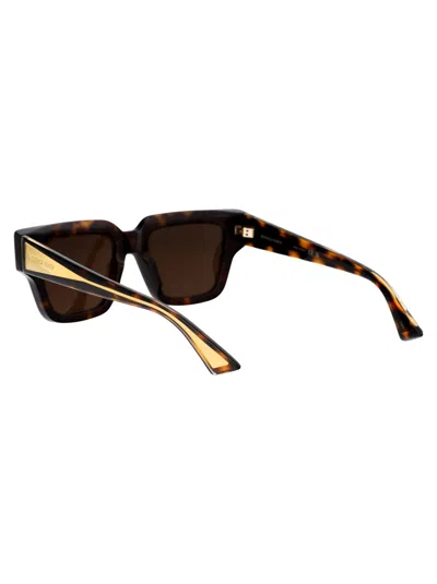 Shop Bottega Veneta Bv1276s Sunglasses In 002 Havana Crystal Brown