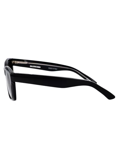 Shop Balenciaga Bb0346s Sunglasses In 001 Black Black Grey