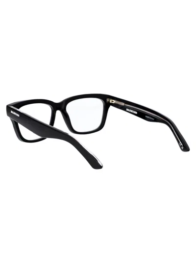 Shop Balenciaga Bb0343o Glasses In 005 Black Black Transparent