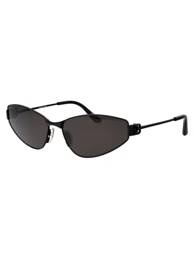 Shop Balenciaga Bb0335s Sunglasses In 001 Black Black Grey