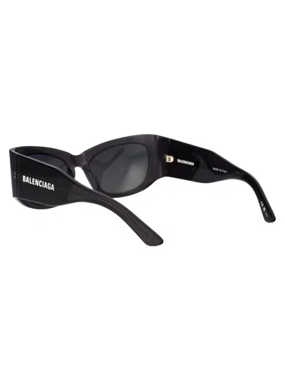 Shop Balenciaga Bb0327s Sunglasses In 003 Grey Grey Silver