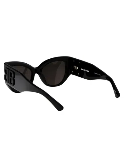 Shop Balenciaga Bb0322s Sunglasses In 001 Black Black Grey