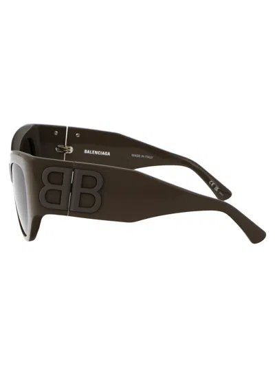 Shop Balenciaga Bb0322s Sunglasses In 004 Brown Brown Grey