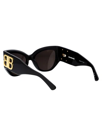 Shop Balenciaga Bb0322s Sunglasses In 002 Black Black Grey