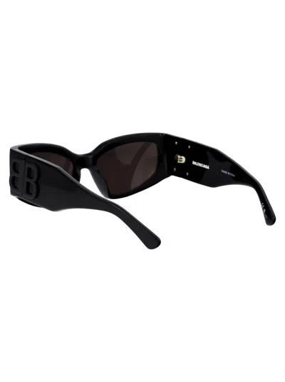 Shop Balenciaga Bb0321s Sunglasses In 001 Black Black Grey