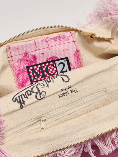 Shop Mc2 Saint Barth Vanity Shoulder Bag In Rosa