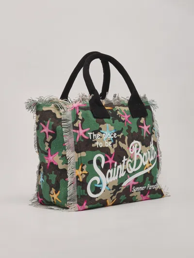 Shop Mc2 Saint Barth Vanity Shoulder Bag In Camouflage-multi