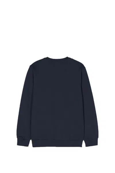 Shop Balmain Sweatshirt With Logo In Blue