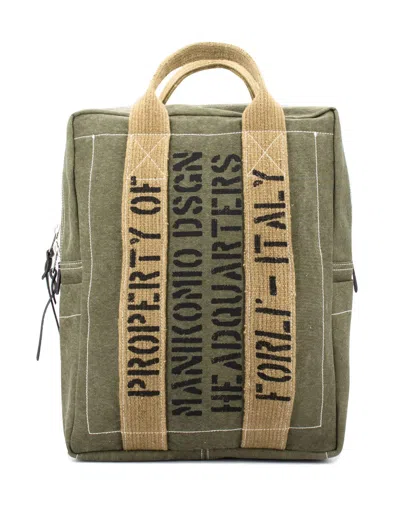 Shop Manikomio Dsgn Backpack In Military Strong