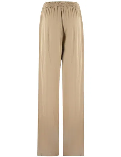 Shop Ermanno Firenze Trousers In Brown