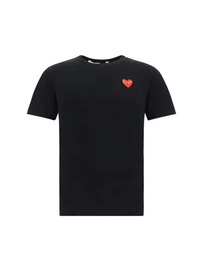 Shop Comme Des Garçons Play Play T-shirt In Black