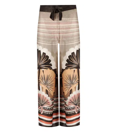 Shop Max Mara Beachwear Blasone Multicolor Pareo Trousers