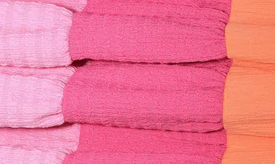 Shop Bonnie Jean Kids' Flutter Sleeve Colorblock Dress & Scrunchies Set In Pink
