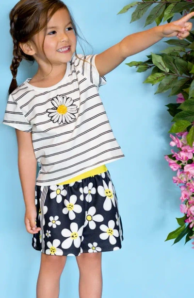 Shop Truly Me Kids' Sequin Daisy T-shirt In White Multi